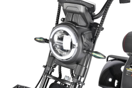 Электроскутер WHITE SIBERIA PRO TRIKE+ 3000W, черный