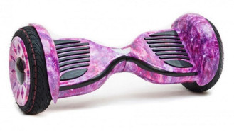 Гироскутер Girobot 10.5 дюймов с APP приложением, розовый космос